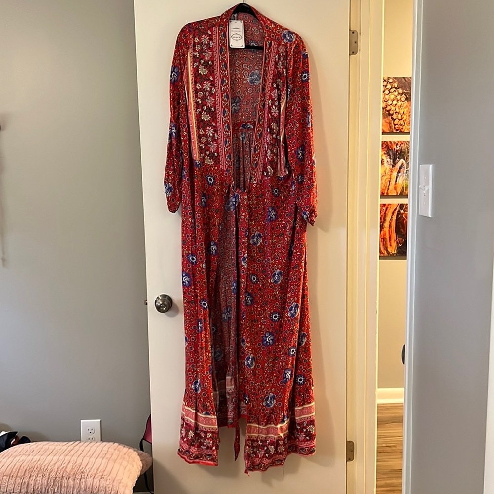 Boho wrap dress
